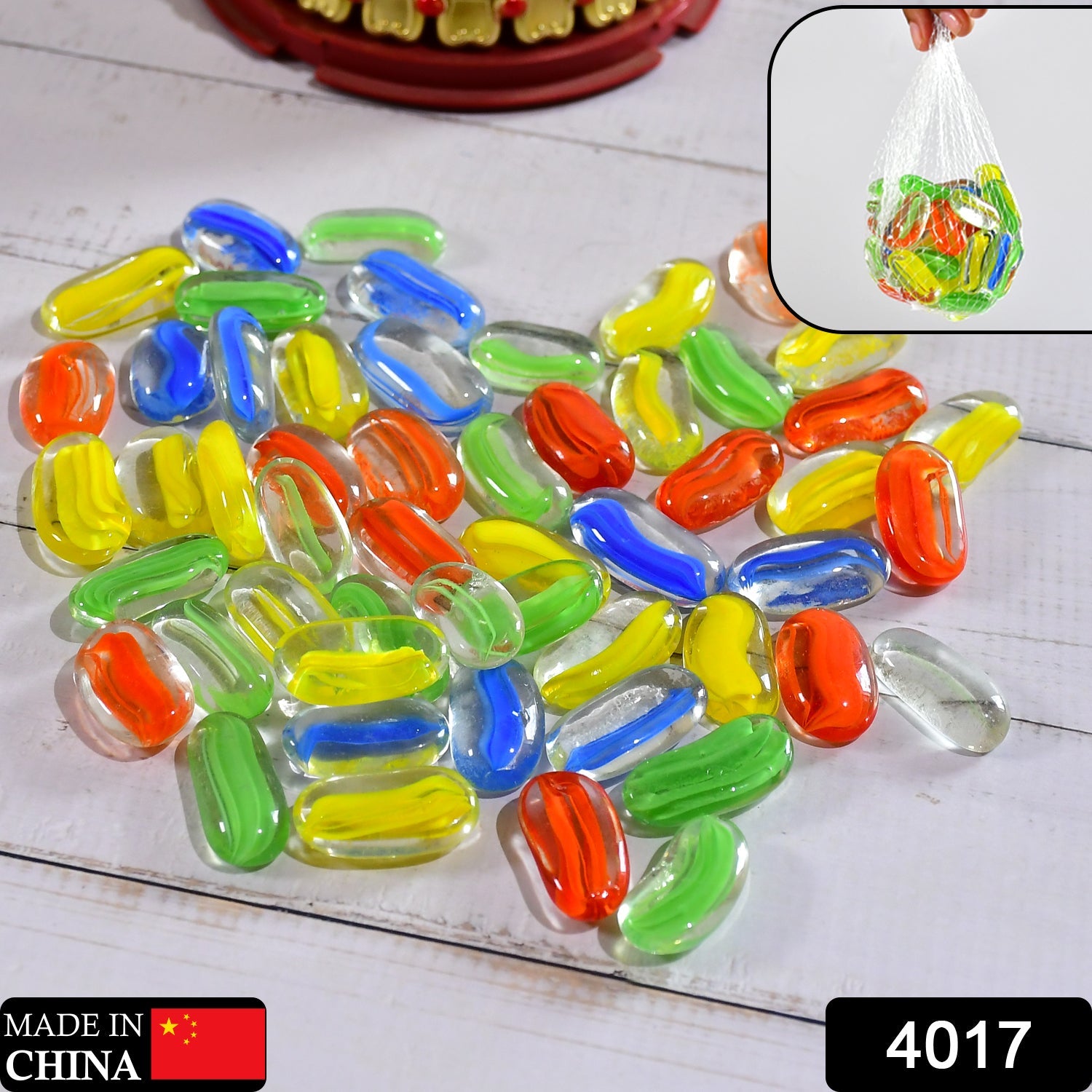 4017 Glass Gem Stone, Flat Round Marbles Pebbles for Vase Fillers, Attractive pebbles for Aquarium Fish Tank. DeoDap 4017 Glass Gem Stone, Flat Round Marbles Pebbles for Vase Fillers, Attractive pebbles for Aquarium Fish Tank. DeoDap